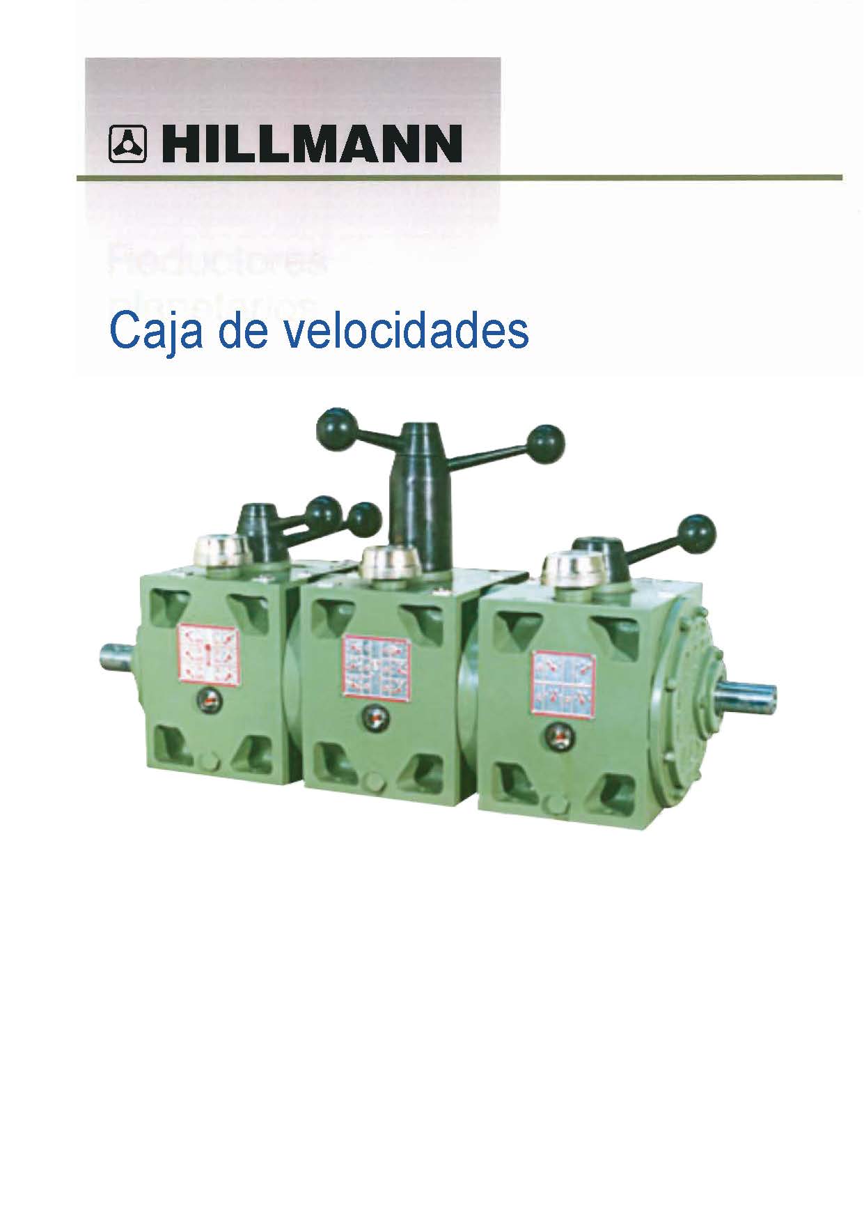 Portada del catálogo de Reductores